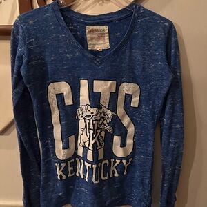 Pressbox Blue Kentucky Long Sleeve Tee